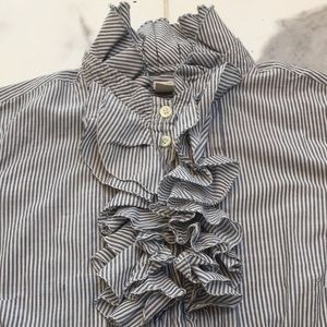 JCrew Tuxedo Blouse